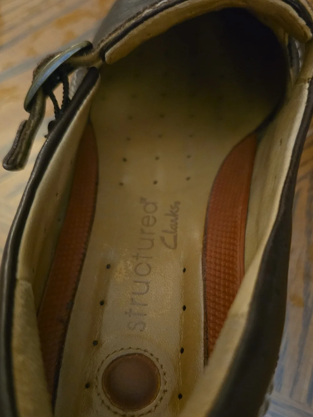 Clark's Unstructured Dark Brown Leather Shoes